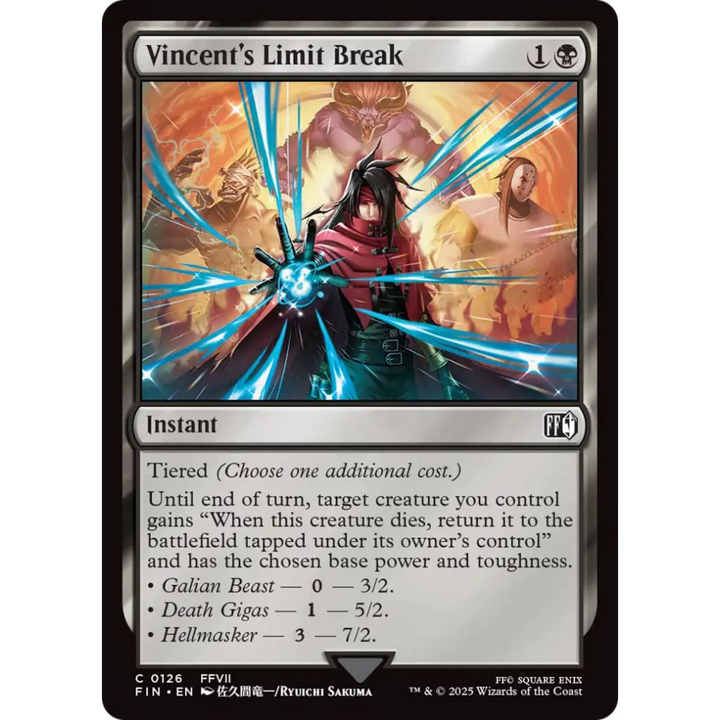 Vincent’s Limit Break (FIN-126) Foil - Single