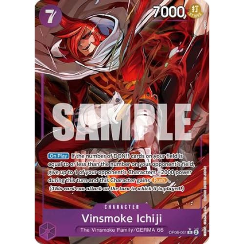 Vinsmoke Ichiji (061) (Alternate Art) OP06-061 R Wings