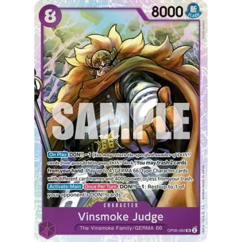 Vinsmoke Judge OP06-062 SR Wings of the Captain Foil