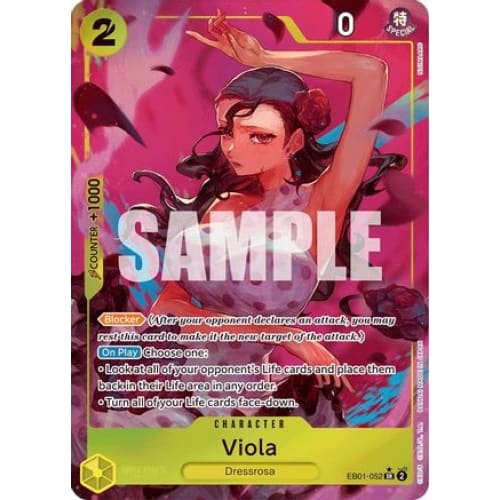 Viola (Alternate Art) EB01-052 SR Extra Booster: Memorial