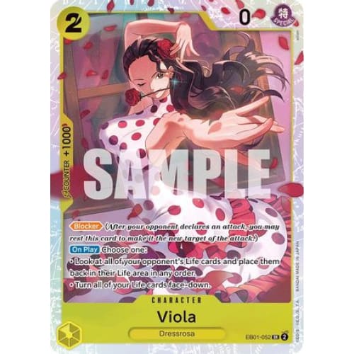 Viola EB01-052 SR Extra Booster: Memorial Collection Foil