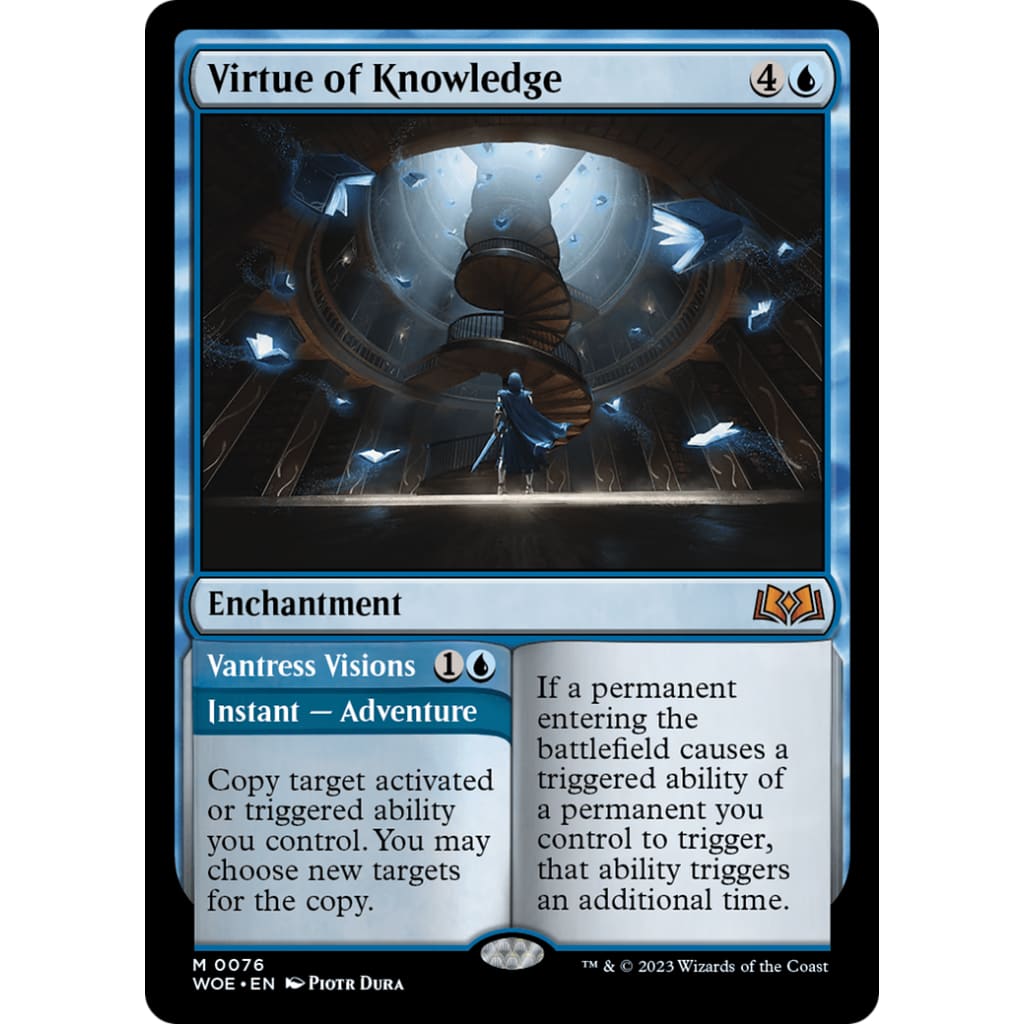 Virtue of Knowledge // Vantress Visions (WOE-076) Foil