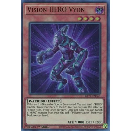 Vision HERO Vyon (GFP2-EN060) Ultra Rare 1st Edition