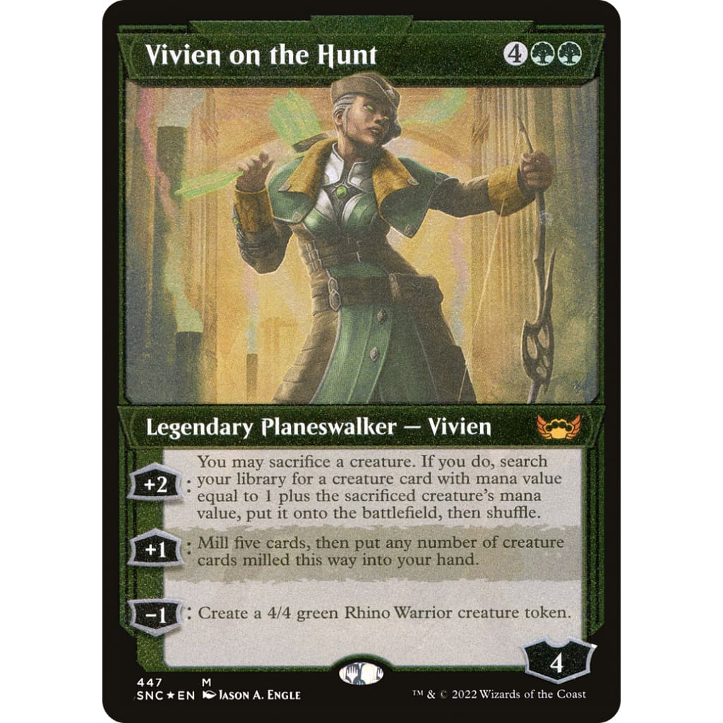 Vivien on the Hunt (SNC-447): (Showcase) Etched Foil