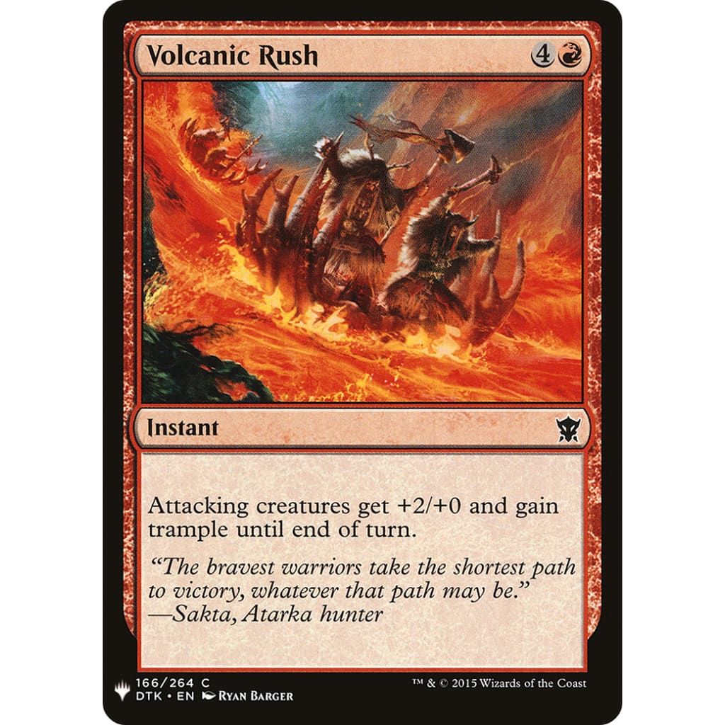 Volcanic Rush (PLST-DTK-166) - Single
