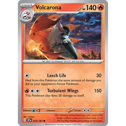 Volcarona (25) Common Reverse Holofoil - Single