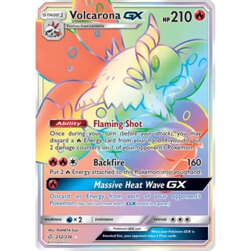 Volcarona-GX (252/236) Holo Rare Holofoil - Single
