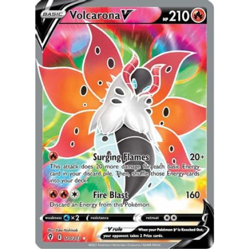 Volcarona V (170/203) Ultra Rare Holofoil - Single
