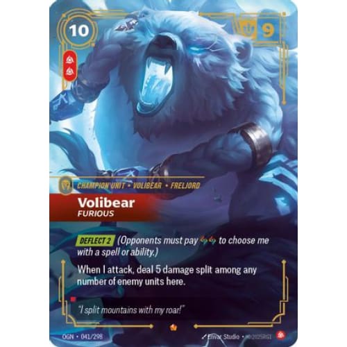 Volibear - Furious (041/298) - Origins Foil - Single