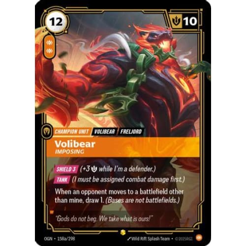 Volibear - Imposing (Alternate Art) (158a/298) - Origins