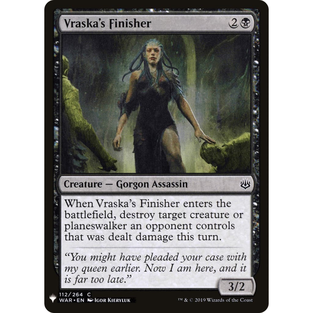 Vraska’s Finisher (PLST-WAR-112) - Single