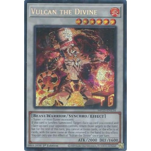 Vulcan the Divine - MP25-EN134 Prismatic Secret Rare 1st