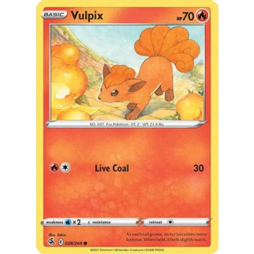 Vulpix (028/264) Common Reverse Holofoil - Single