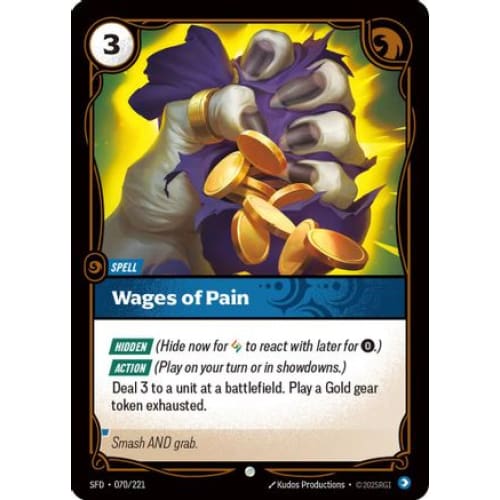 Wages of Pain (070/221) - Spiritforged - Single
