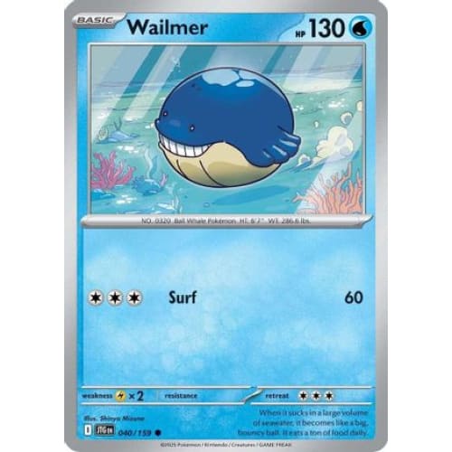 Wailmer (40) Common Reverse Holofoil - Single