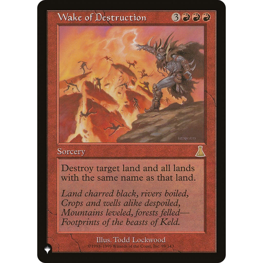 Wake of Destruction (PLST-UDS-99) - Single
