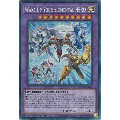 Wake Up Your Elemental HERO (CR) - MAZE-EN014 Collector’s