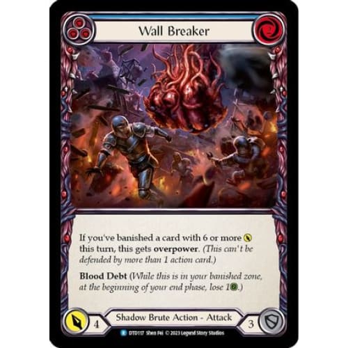 Wall Breaker (Blue) (DUSK TILL DAWN) Rainbow Foil - Single