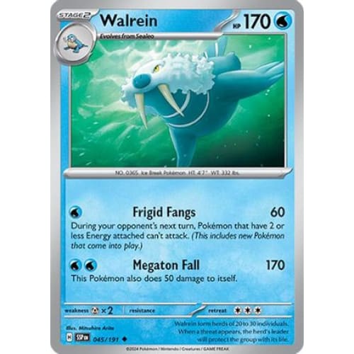 Walrein (45) Uncommon Reverse Holofoil - Single