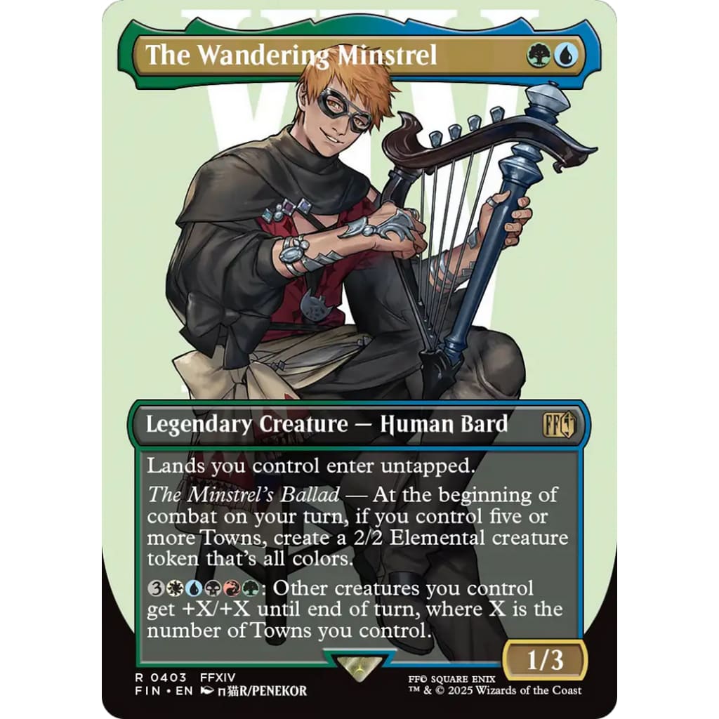 The Wandering Minstrel (FIN-403) (Borderless) Foil - Single