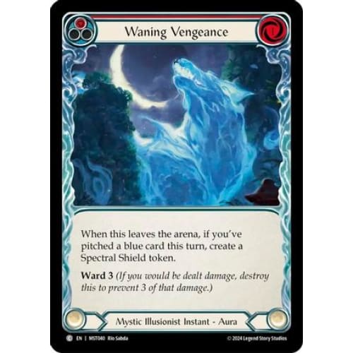 Waning Vengeance (Red) (PART THE MISTVEIL) Rainbow Foil