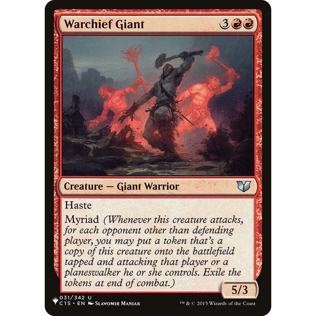 Warchief Giant (PLST-C15-31) - Single