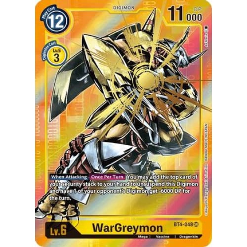 WarGreymon (Alternate Art) (BT4-048 SR) Super Rare Foil