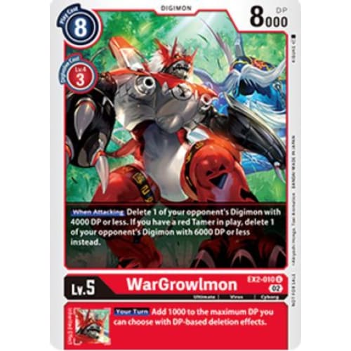 WarGrowlmon - EX2-010 (Tamer Party Vol. 6 Promo) - Promo