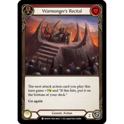 Warmonger’s Recital (Red) (MONARCH) 1st Edition Rainbow