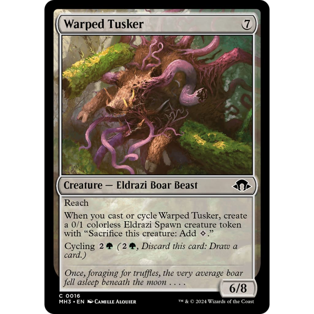 Warped Tusker (MH3-016) Foil - Single