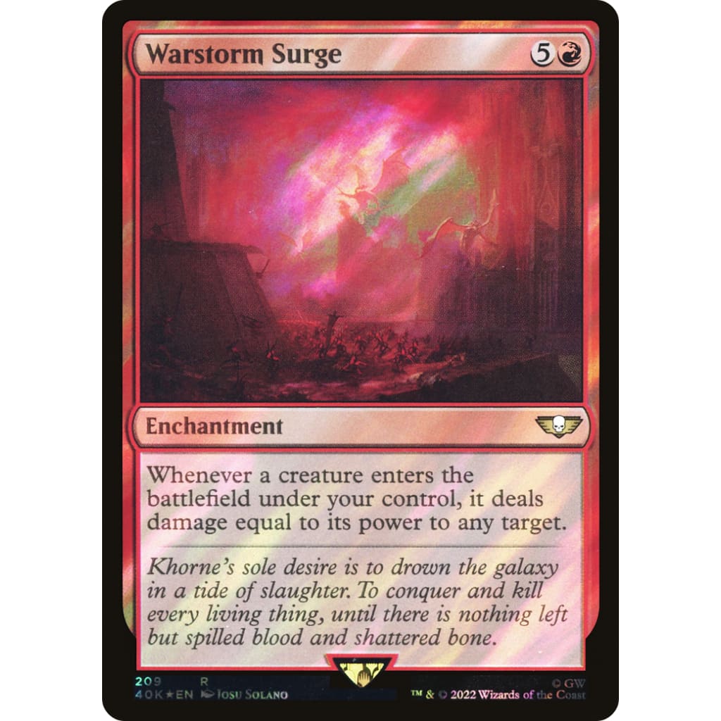 Warstorm Surge (40K-209★) Foil - Single