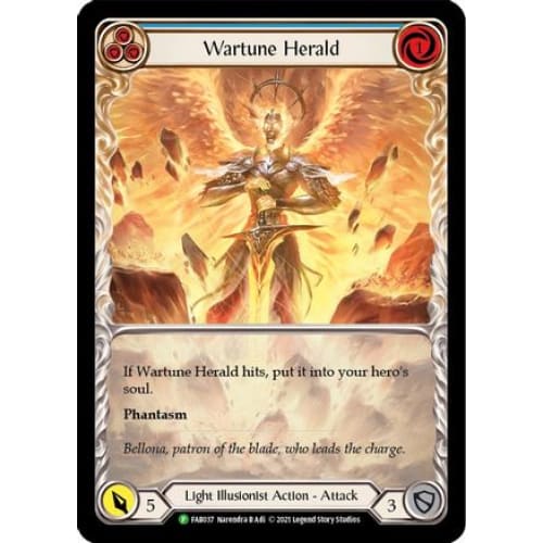 Wartune Herald (Blue) (Extended Art) (FLESH AND BLOOD: