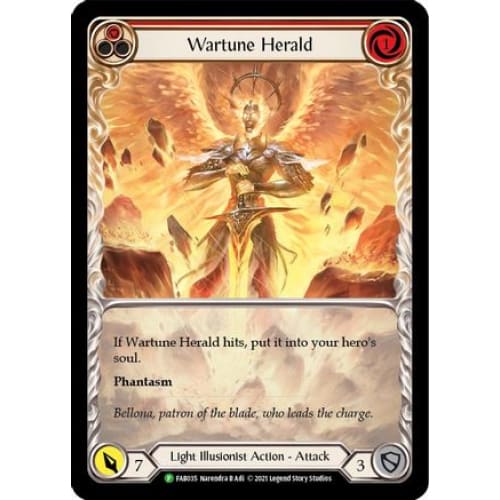 Wartune Herald (Red) (Extended Art) (FLESH AND BLOOD: PROMO