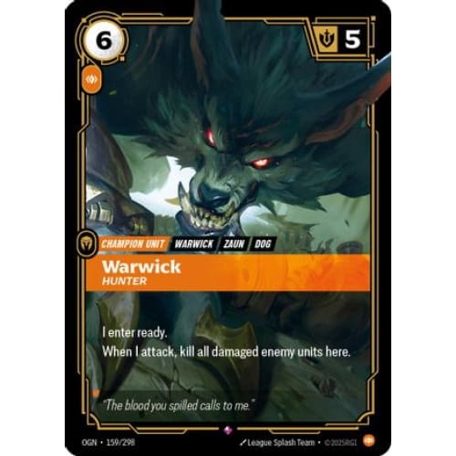 Warwick - Hunter (159/298) - Origins Foil - Single