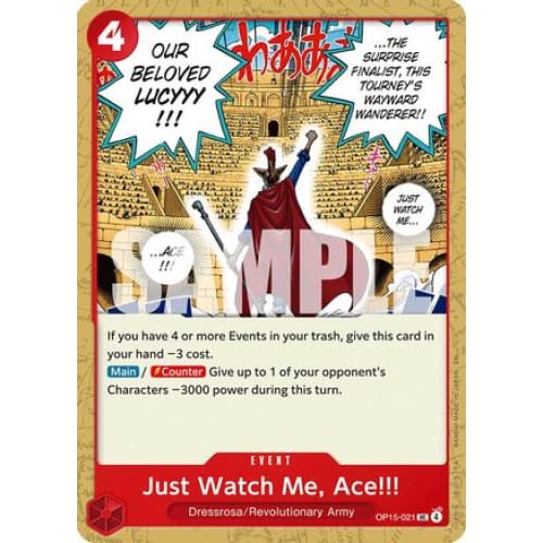 Just Watch Me Ace!!! OP15-021 UC Adventure on Kami’s Island