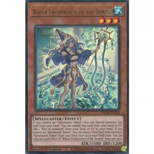Water Enchantress of the Temple (GRCR-EN026) Ultra Rare 1st