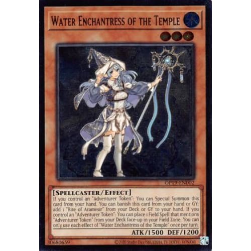 Water Enchantress of the Temple (OP19-EN002) Ultimate Rare