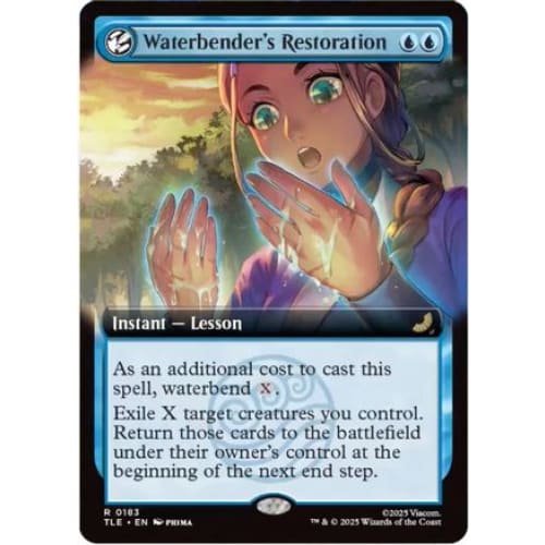 Waterbender’s Restoration (Extended Art) (TLE-183) Foil