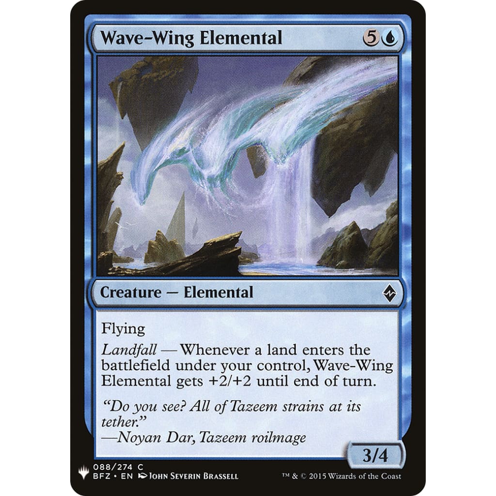 Wave-Wing Elemental (PLST-BFZ-88) - Single