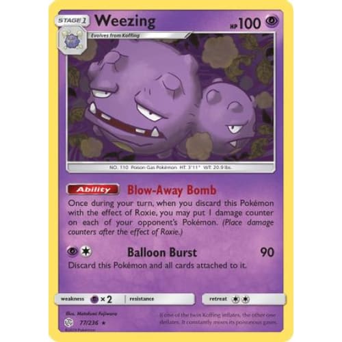 Weezing (077/236) Rare Classic - Single