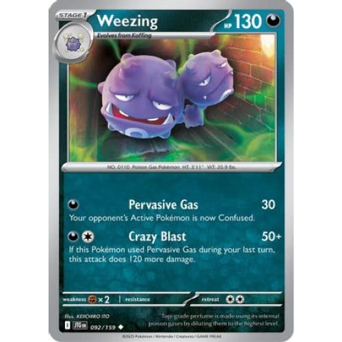 Weezing (92) Uncommon - Single