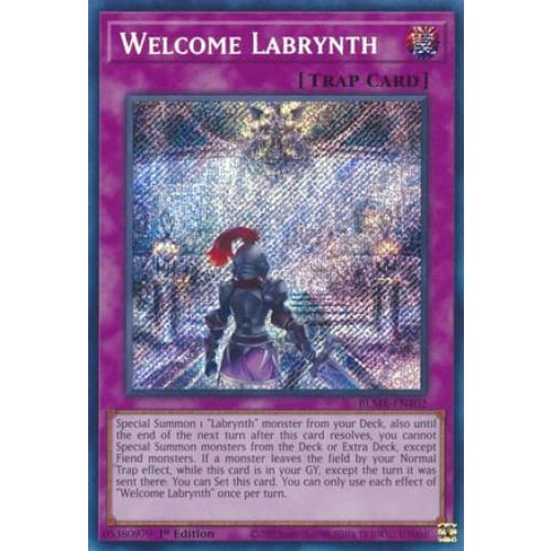 Welcome Labrynth - BLMR-EN102 Secret Rare 1st Edition