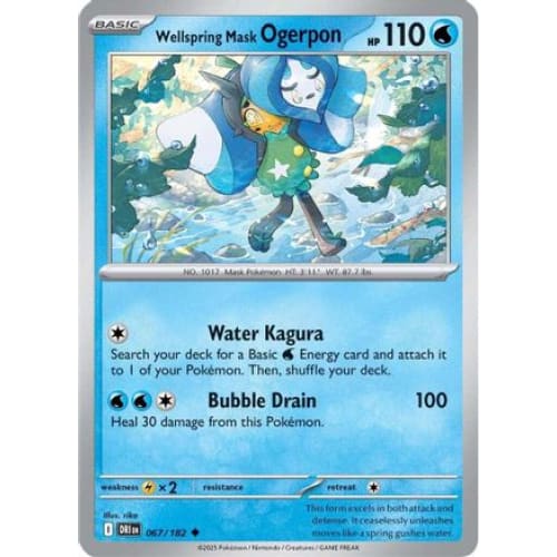 Wellspring Mask Ogerpon (67) Uncommon Reverse Holofoil