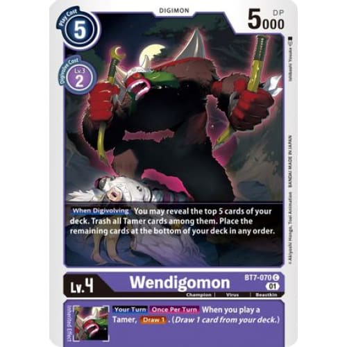 Wendigomon - BT7-070 - Common - Single