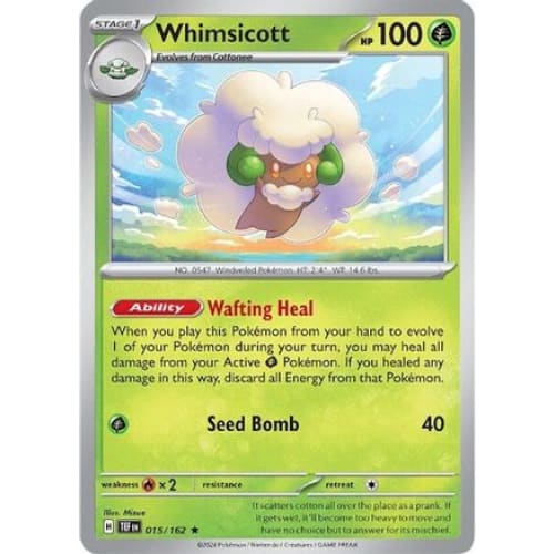 Whimsicott (15) Rare Classic Holofoil - Single