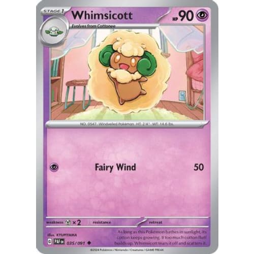 Whimsicott (35) Uncommon Reverse Holofoil - Single