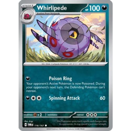 Whirlipede (116) Common Reverse Holofoil - Single