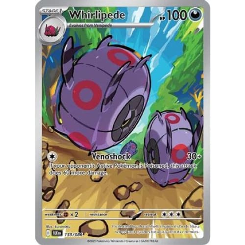 Whirlipede - 133/086 (133) Illustration Rare Holofoil