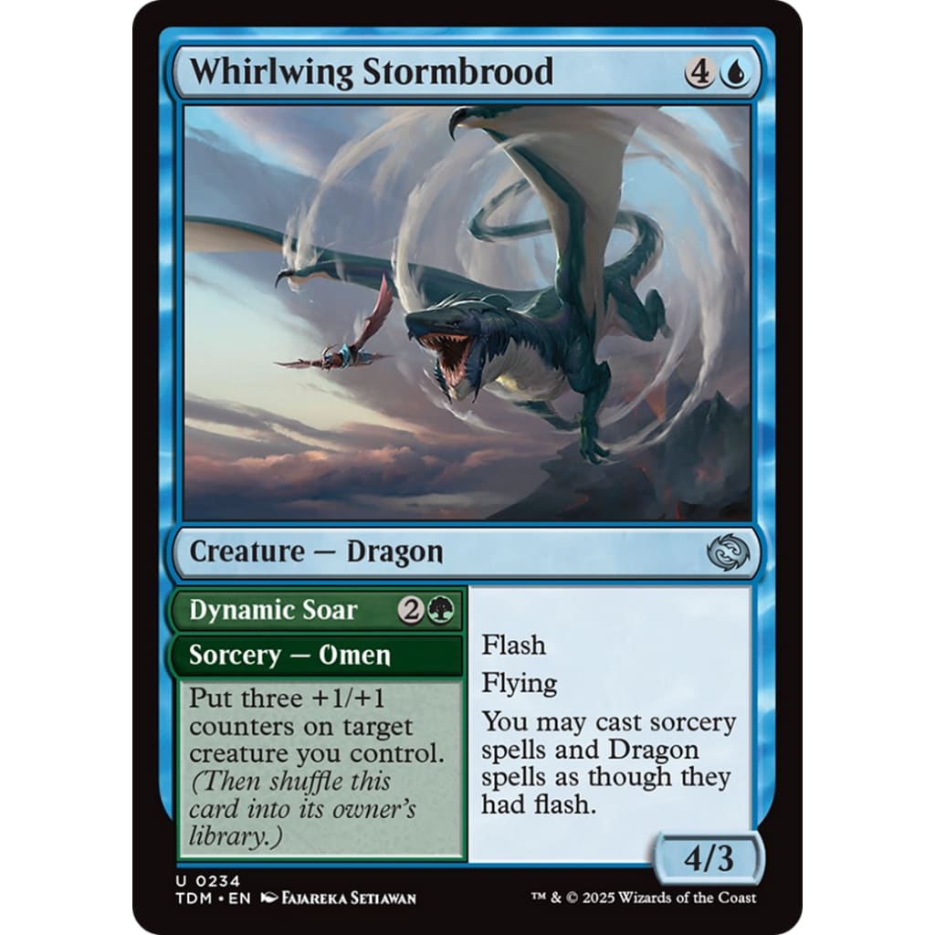 Whirlwing Stormbrood // Dynamic Soar (TDM-234) Foil - Single