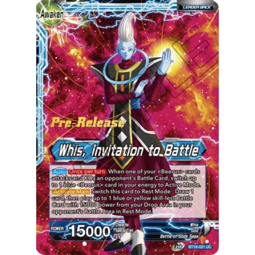 Whis // Invitation to Battle (Realm of the Gods Pre-Release